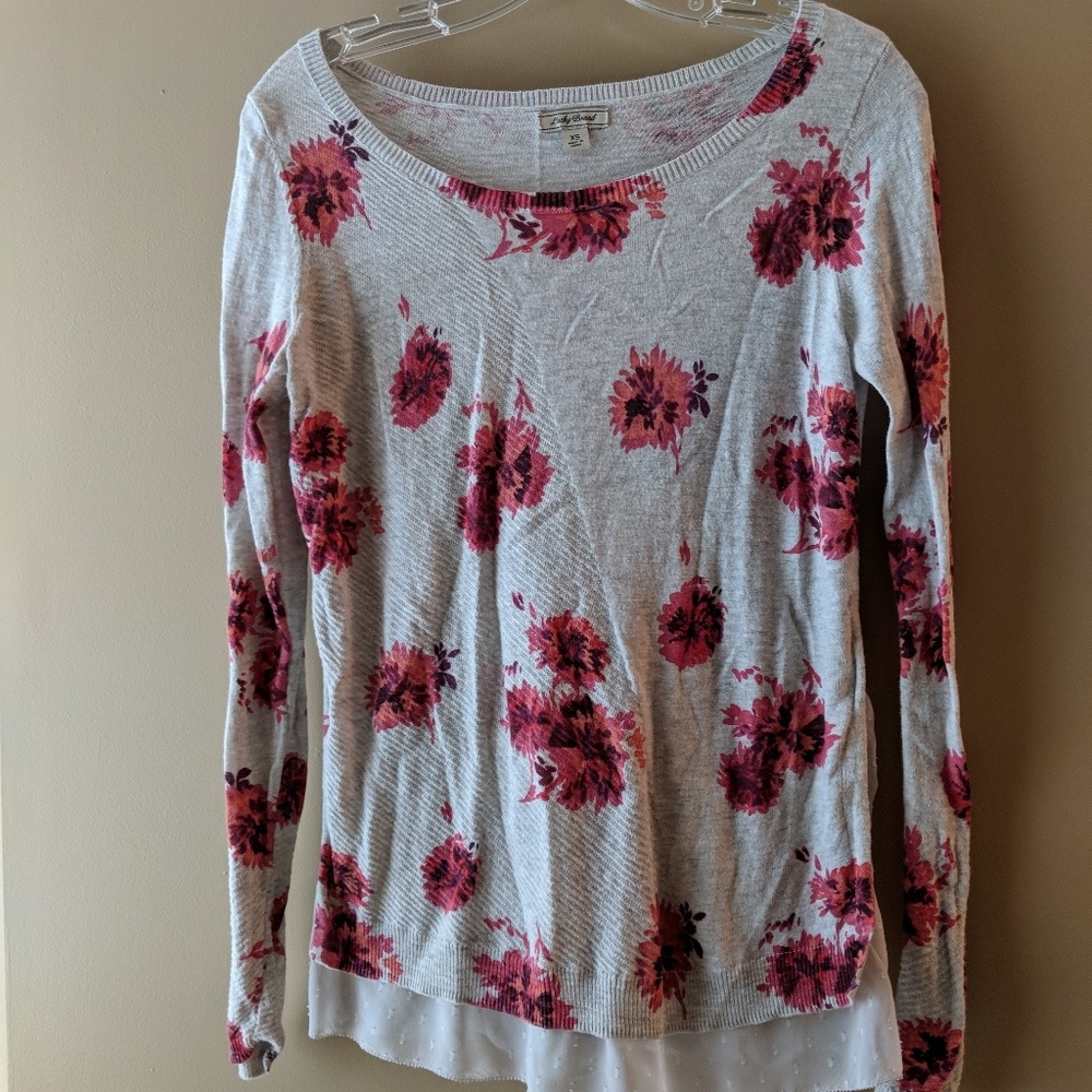 Luck Brand log sleeve t-shirt